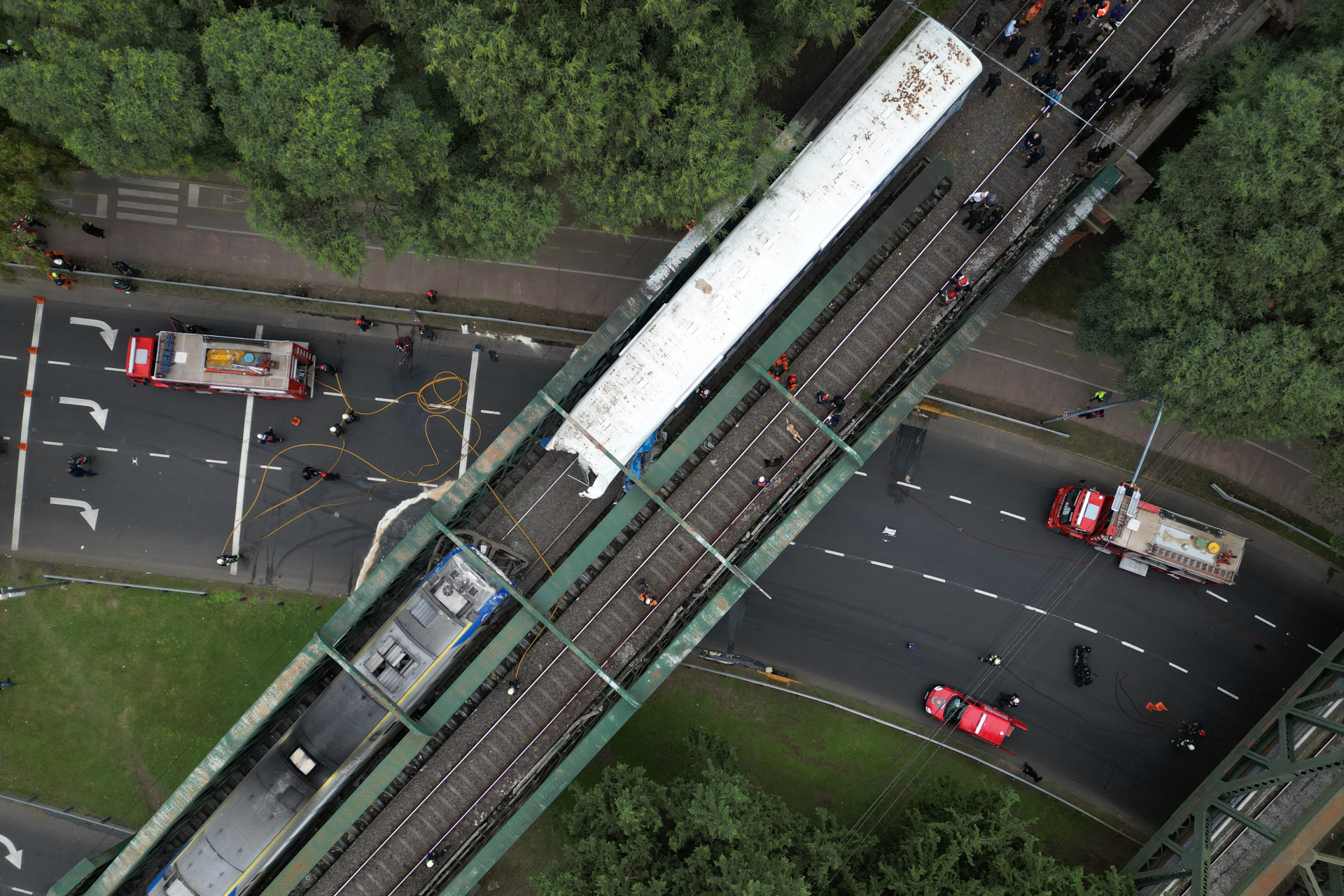 Dois três colidaram nesta sexta-feira (10) em Buenos Aires, na Argentina - STR / AFP