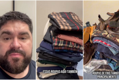 Cesar Menotti doa todas as suas peças para o RS: 'precisando de roupas plus size'