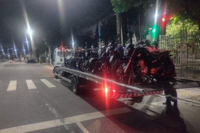 Mais de 90 motos são apreendidas em ação da PM contra 'rolezinhos'