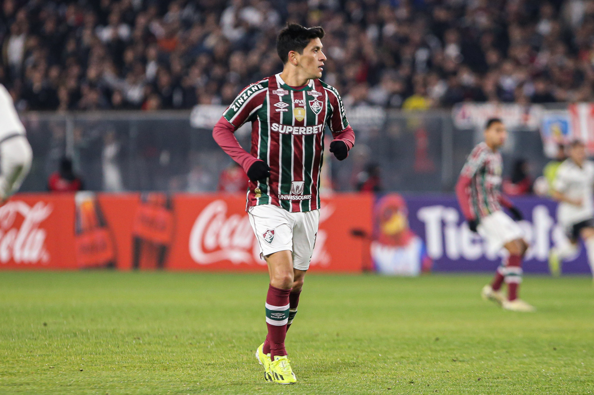 Germán Cano no jogo entre Colo-Colo e Fluminense - Marcelo Gonçalves/Fluminense