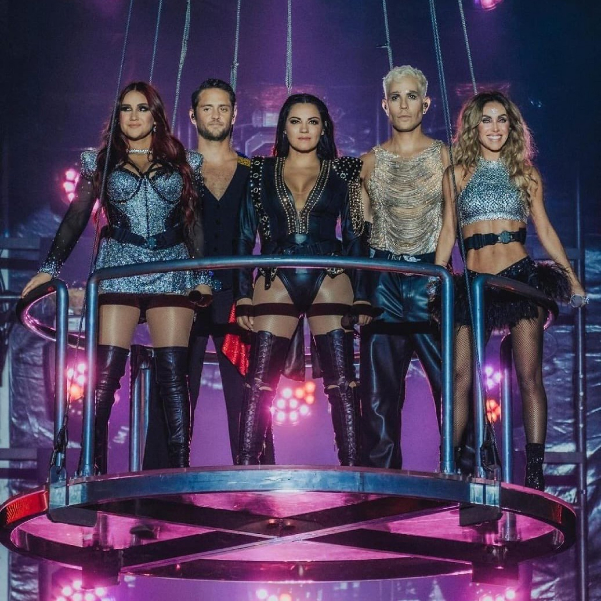 Membros da banda durante a \