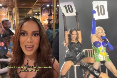 Anitta mostra bastidores da sua participação no show da Madonna