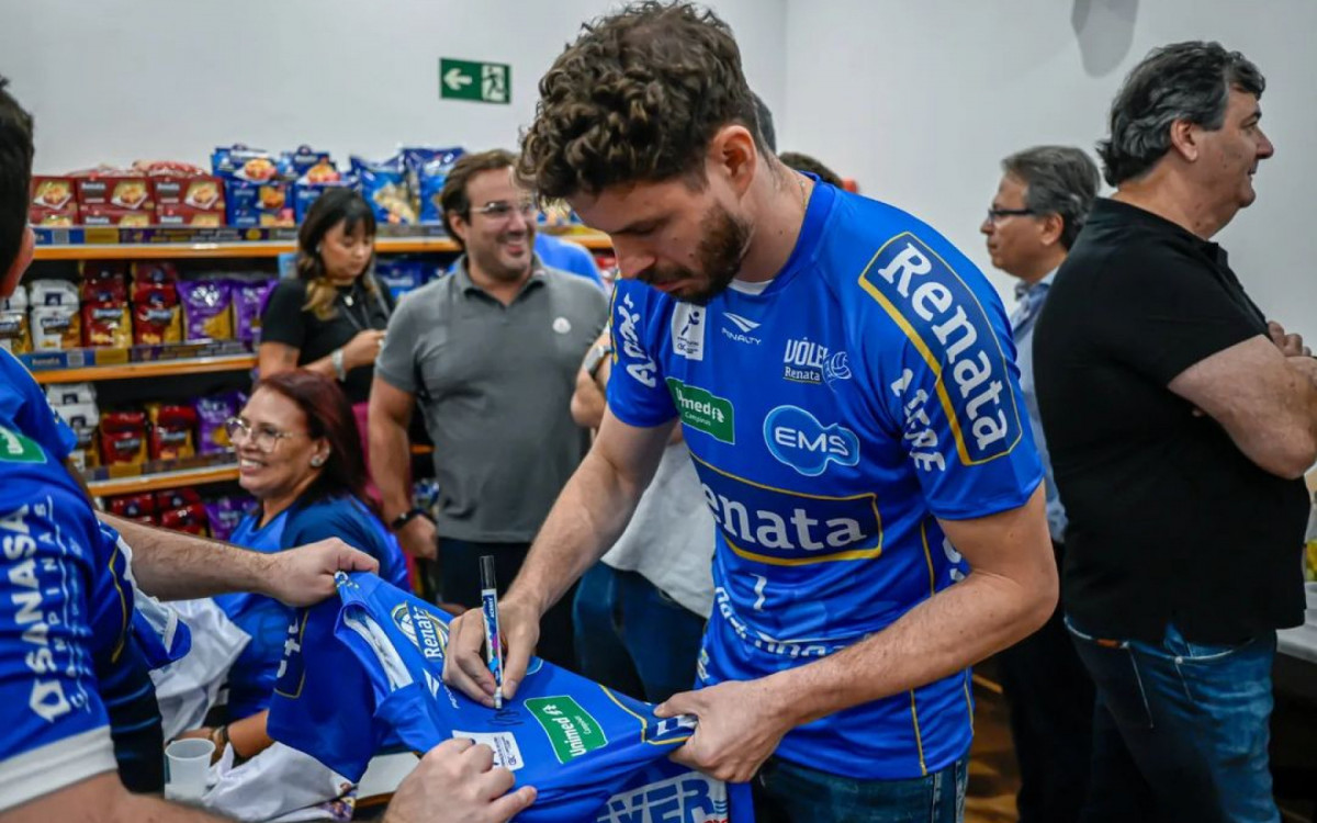 Bruninho foi anunciado como novo reforço do Vôlei Renata