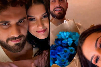 Ana Castela surpreende Gustavo Mioto com buquê de flores