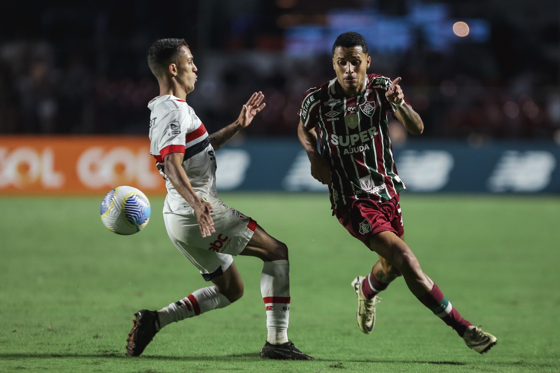 Lance do jogo entre São Paulo e Fluminense - Lucas Merçon/Fluminense Fc