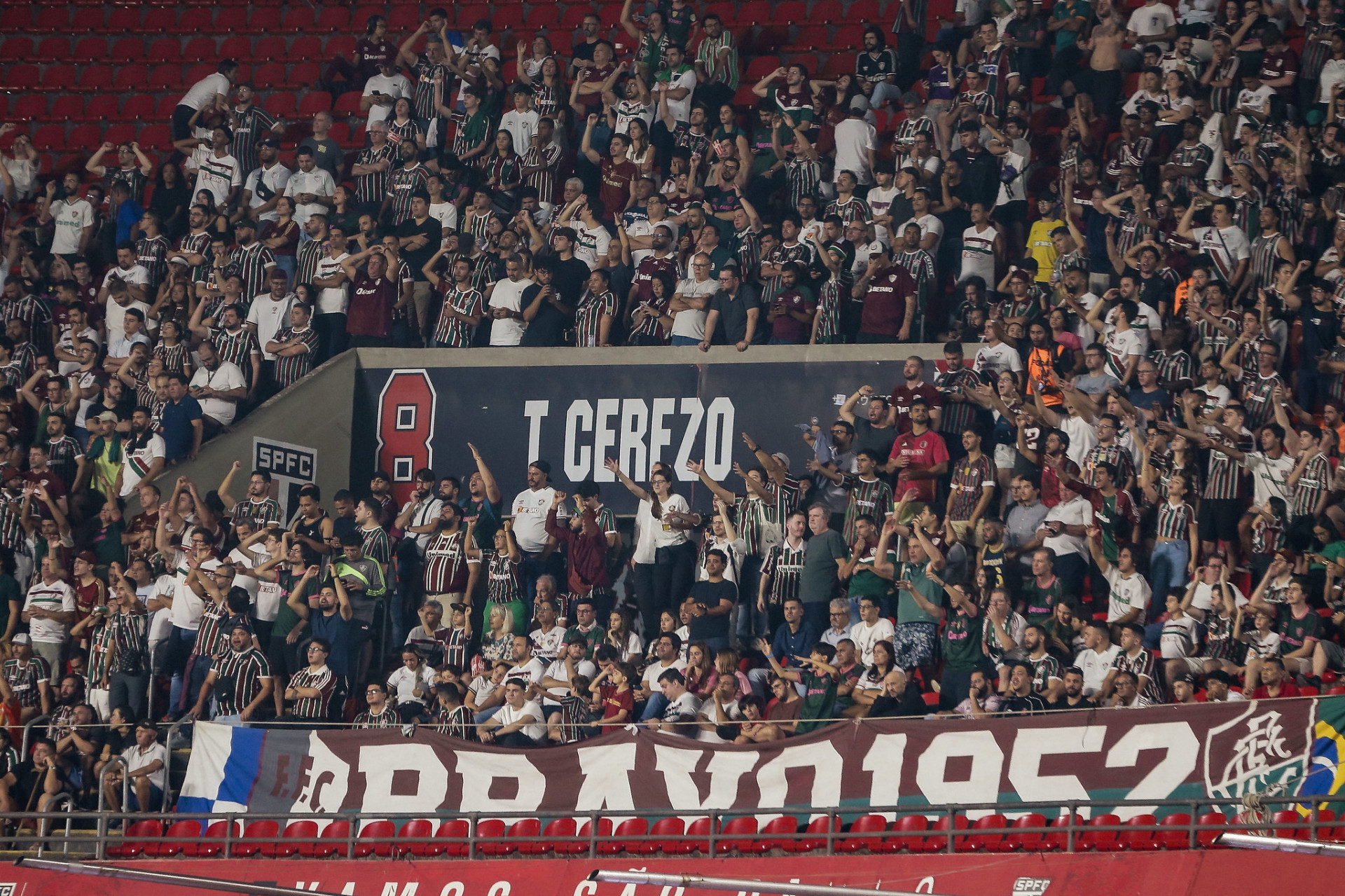 Torcida do Fluminense no Morumbis - Lucas Merçon/Fluminense