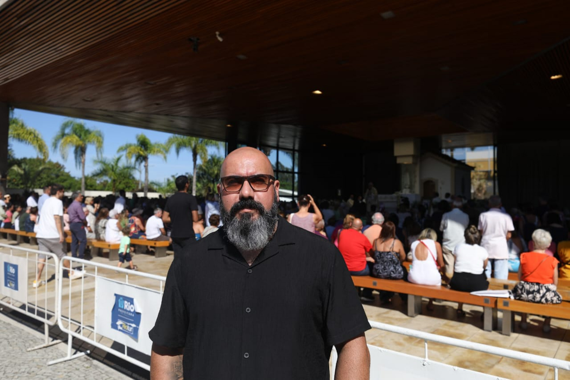 Miguel Oliveira é devoto de Nossa Senhora de Fátima e foi ao santuário nesta segunda (13) - Renan Areias/Agência O Dia