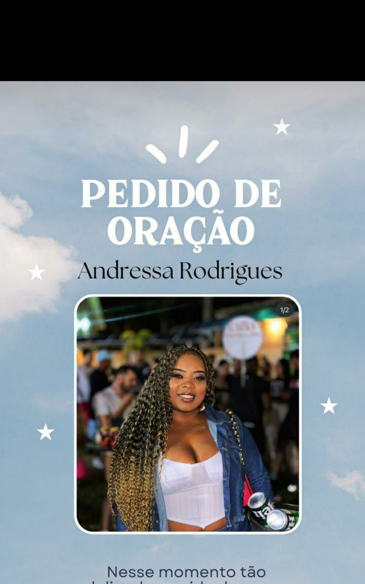 Pedido de orações por Andressa 
