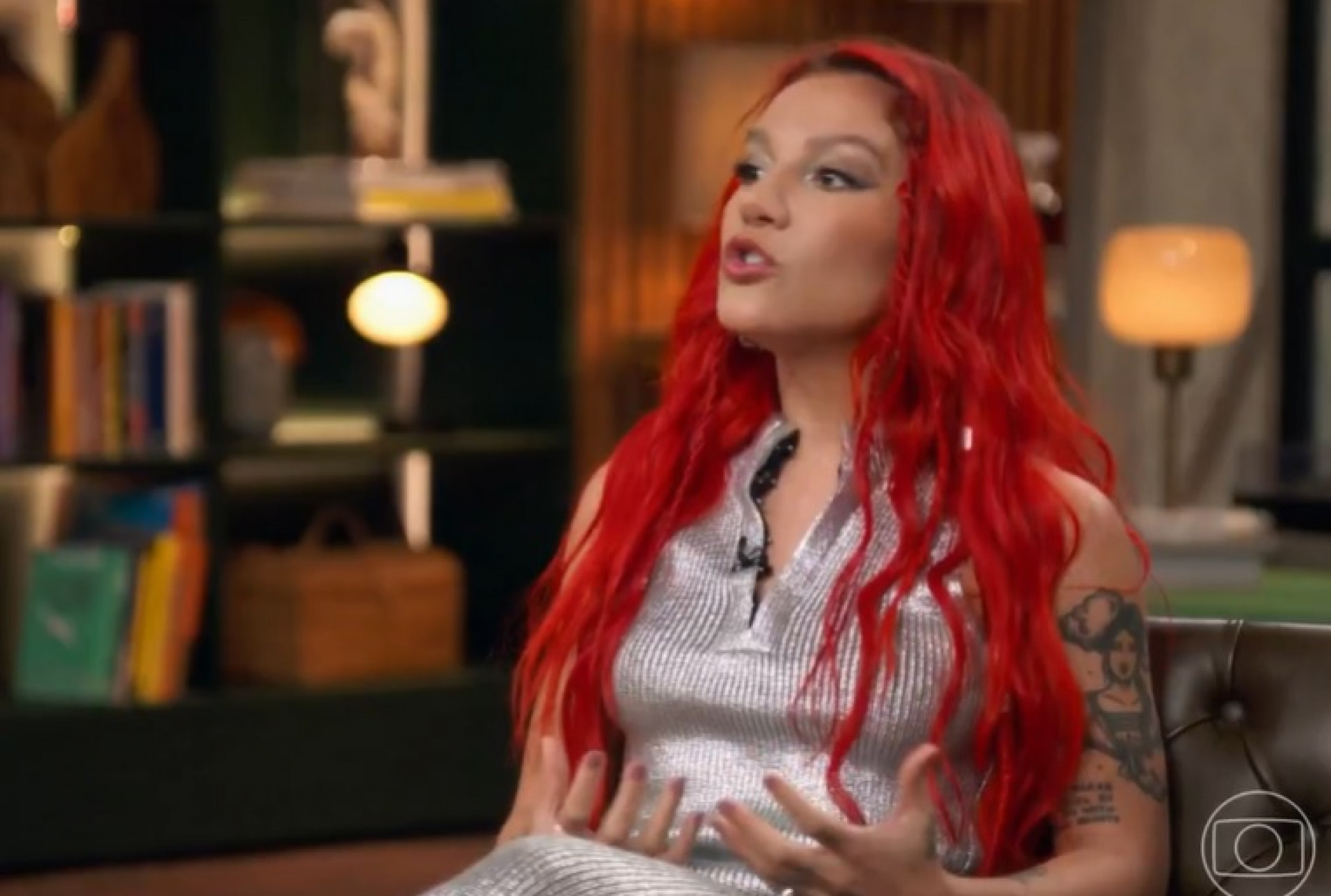 Priscilla participa do 'Conversa com Bial', da TV Globo - Reprodução de vídeo