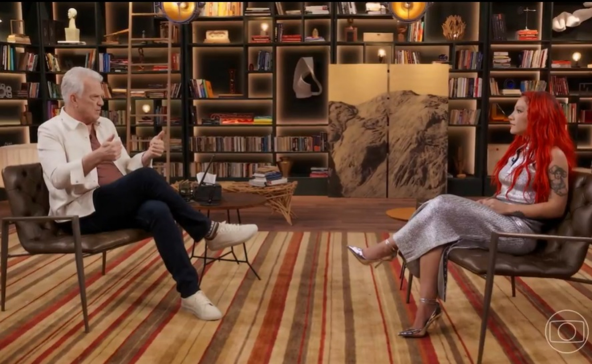 Priscilla participa do 'Conversa com Bial', da TV Globo - Reprodução de vídeo