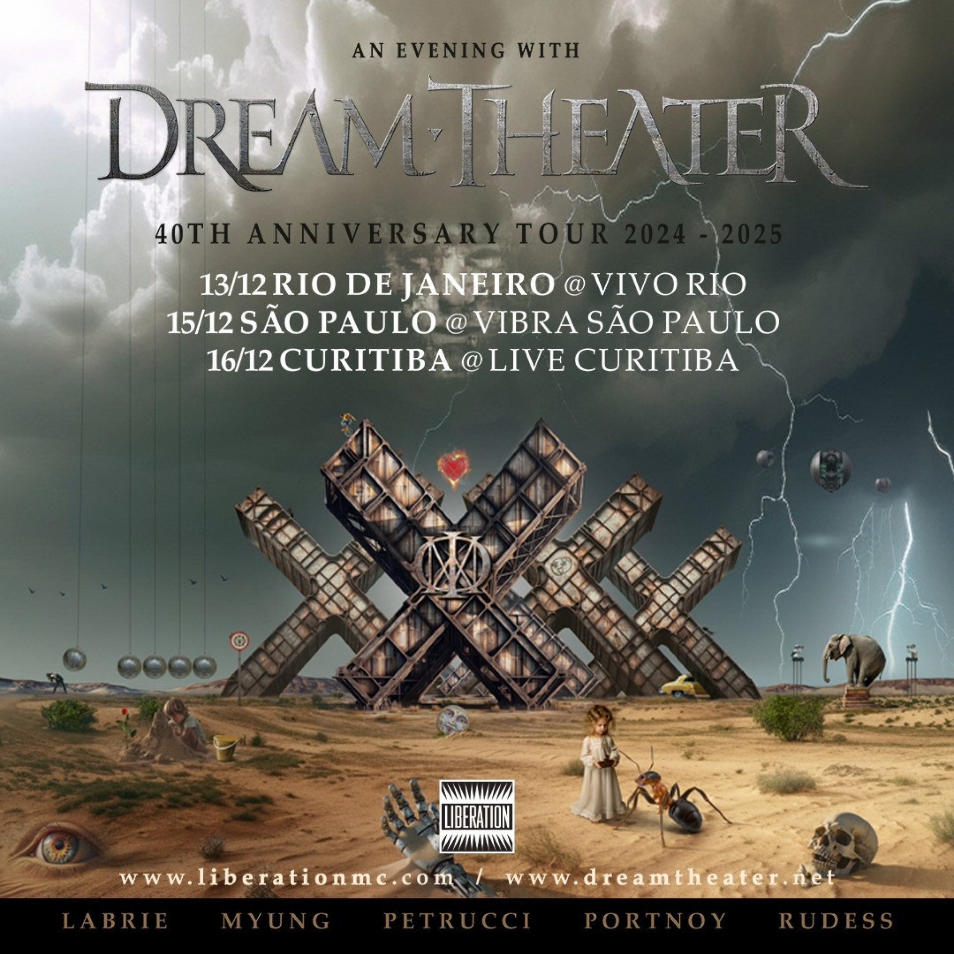 Dream Theater anuncia shows no Brasil em dezembro - Reprodução / Instagram