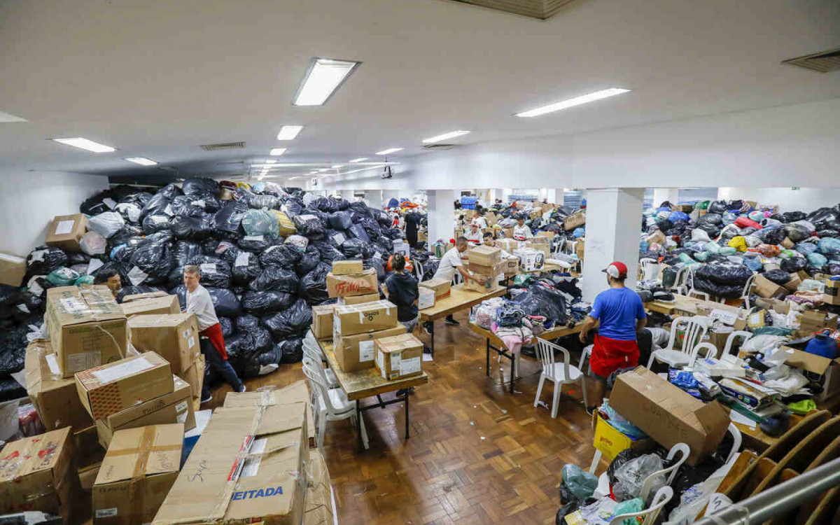 São Paulo envia 320 toneladas em doações para o Sul do Brasil