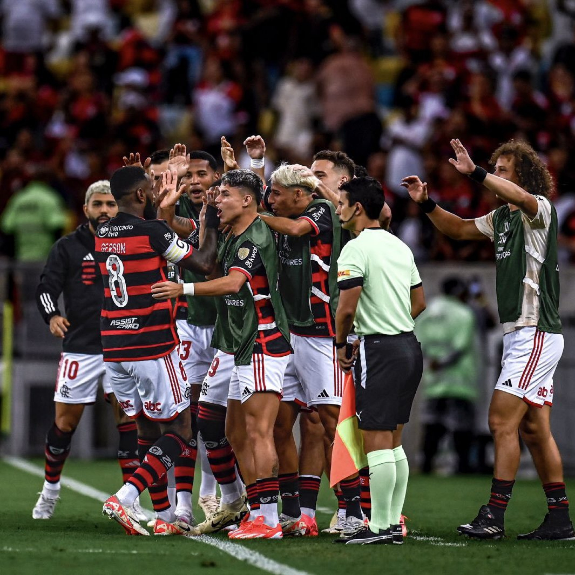 Comemoração do Primeiro gol do Flamengo - 15-05-2024 - Divulgação/Flamengo