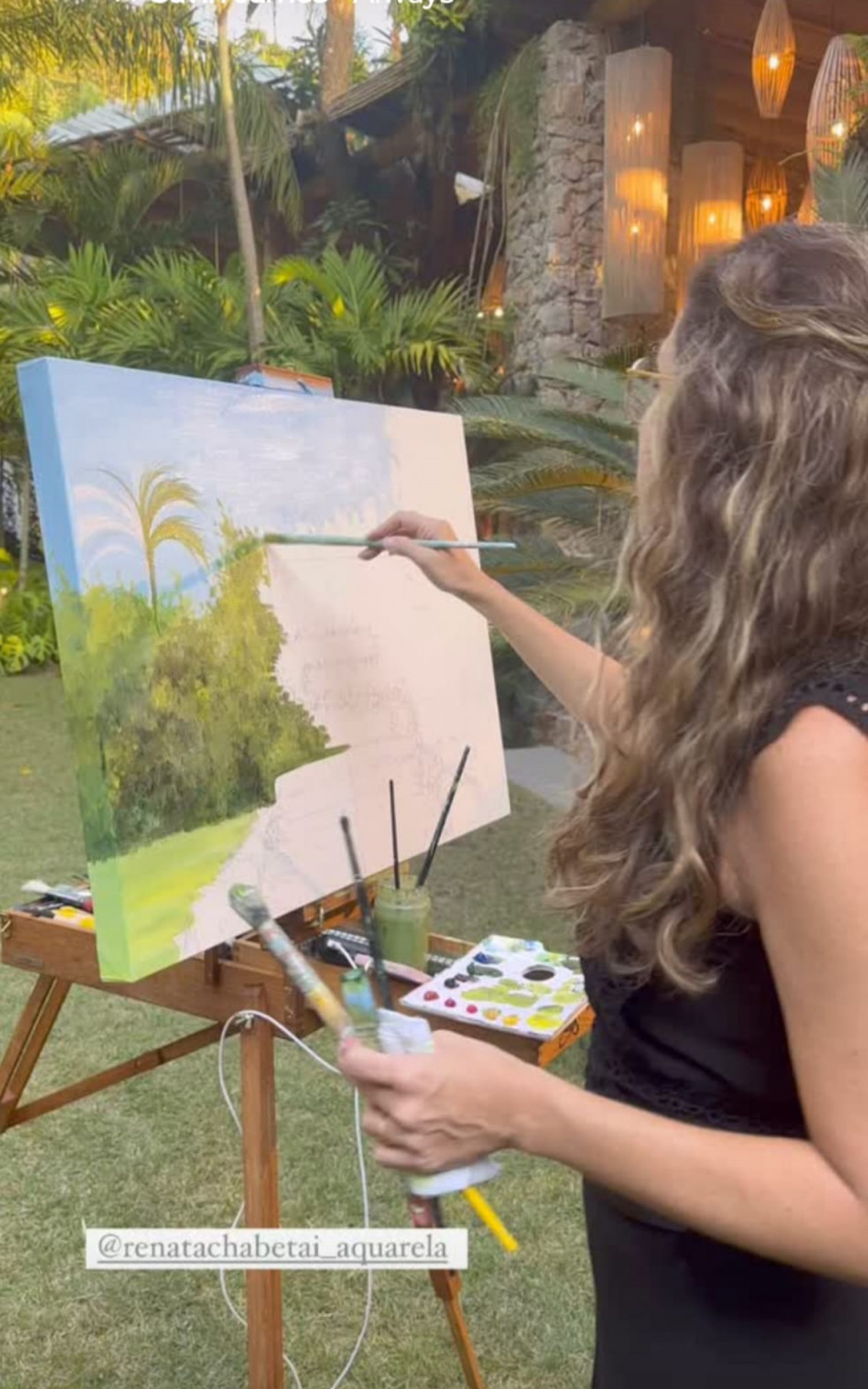 Casamento de Monique Evans terá pintura na tela ao vivo - Reprodução/Instagram