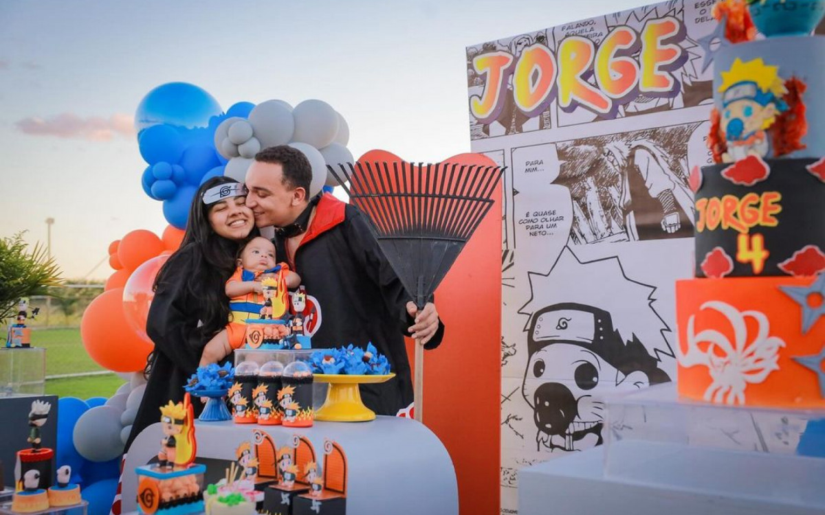 João Gomes e Ary Mirelle celebram o quarto mês de Jorge - Reprodução/Instagram