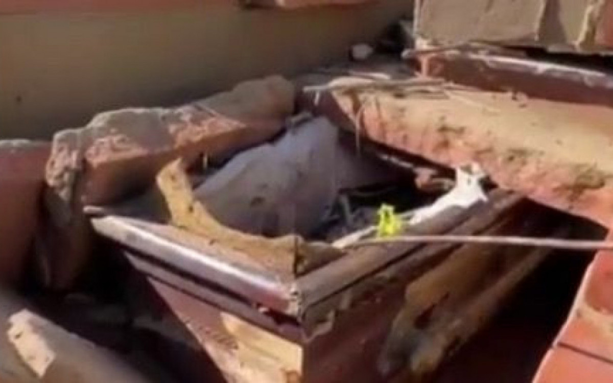 No local, é possível encontrar ossadas expostas e um ambiente em ruínas - Reprodução/GloboNews