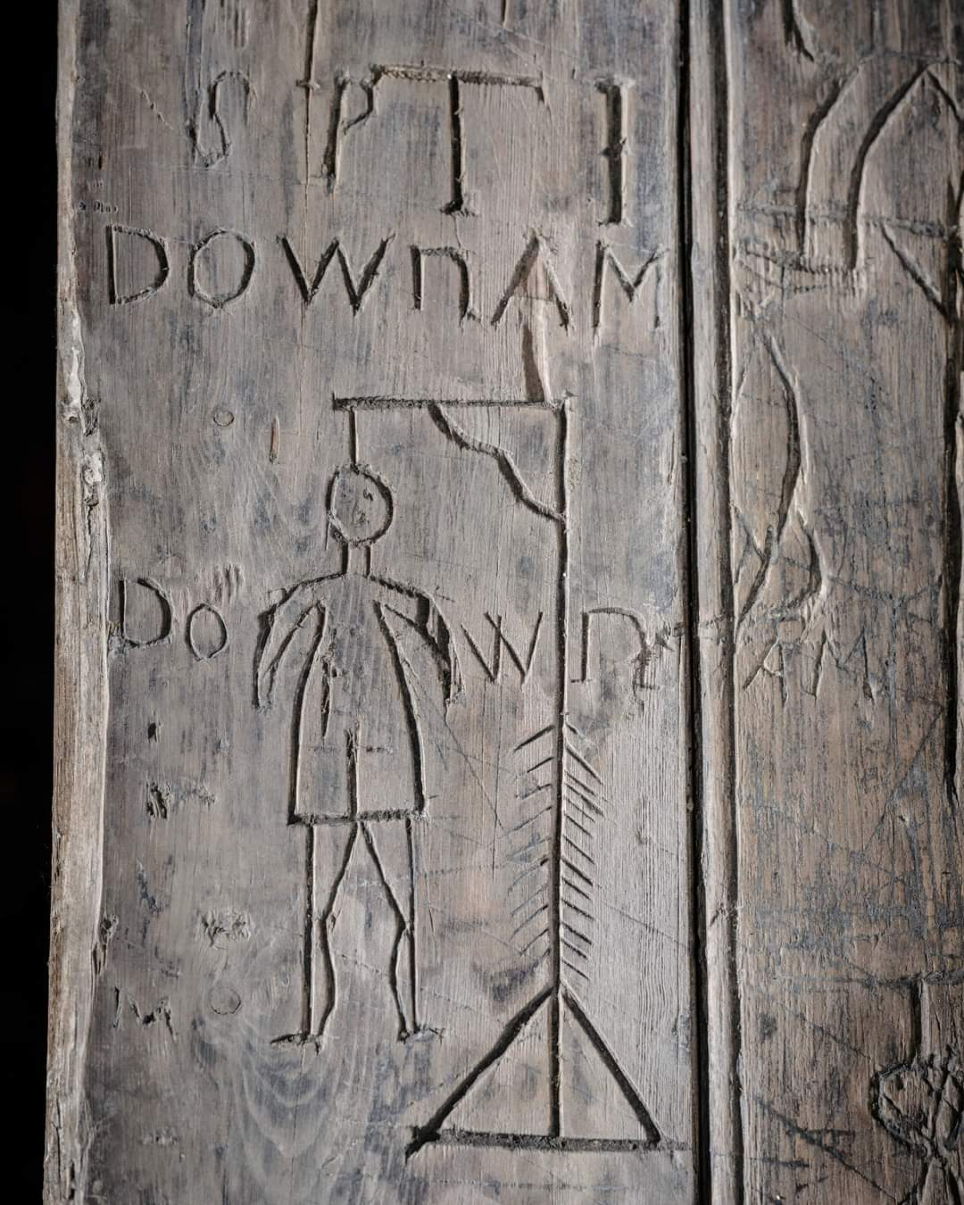 Gravura representando enforcamento em castelo na Inglaterra - Reprodução / Internet