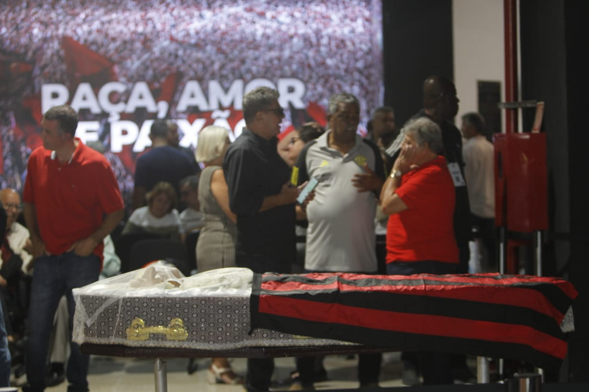 Velório de Washington Rodrigues, na sede do Clube de Regatas do Flamengo, na Gávea - Reginaldo Pimenta / Agência O Dia