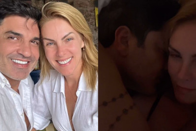 Ana Hickmann se declara para Edu Guedes no aniversário de 50 anos do chef: 'Para sempre'