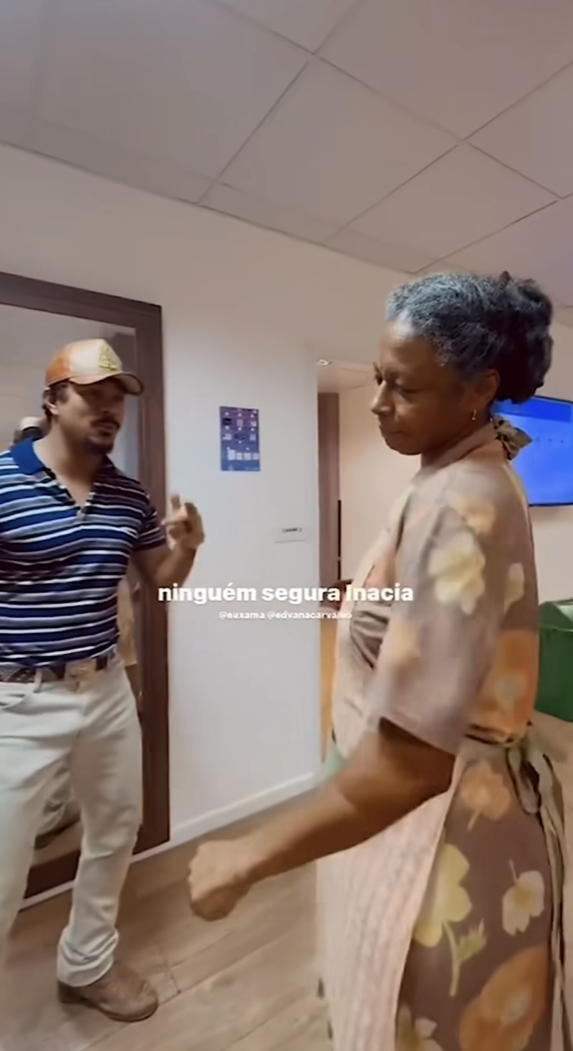 Xamã e Edvana Carvalho dançam 'rap da Inácia' - Reprodução
