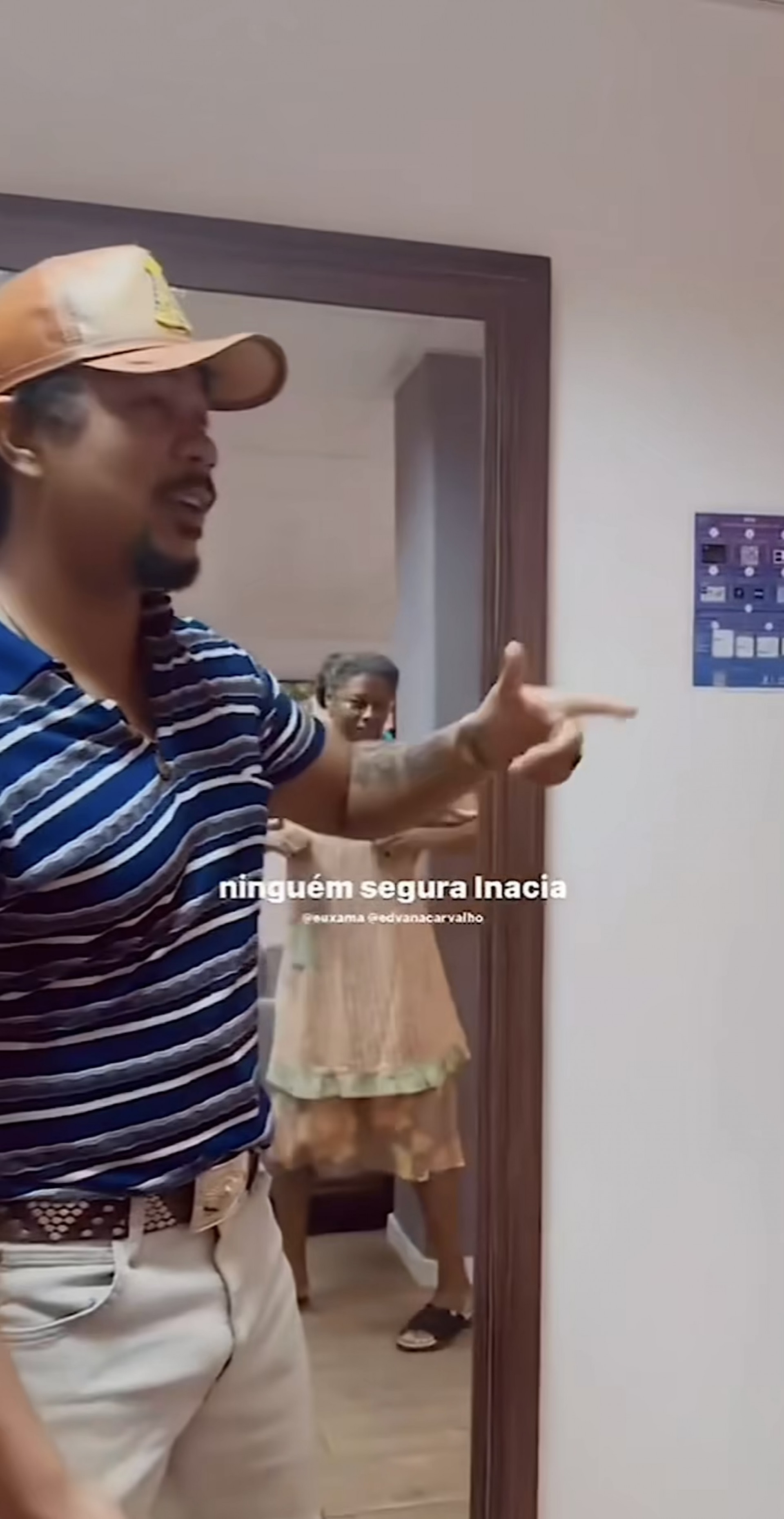 Xamã e Edvana Carvalho dançam 'rap da Inácia' - Reprodução