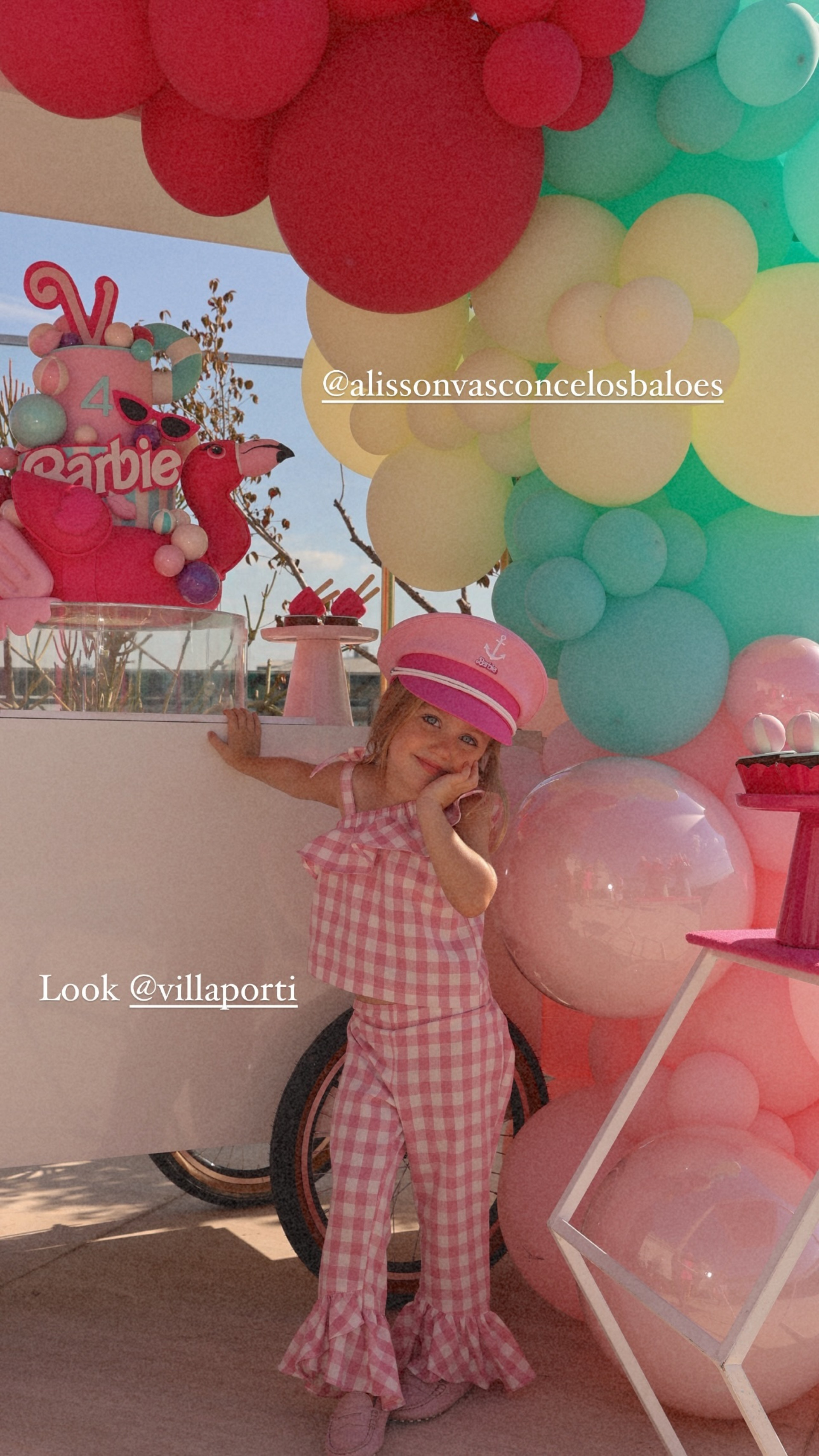 Ana Paula Siebert mostra detalhes da festa de 4 anos da filha caçula de Roberto Justus - Reprodução / Instagram