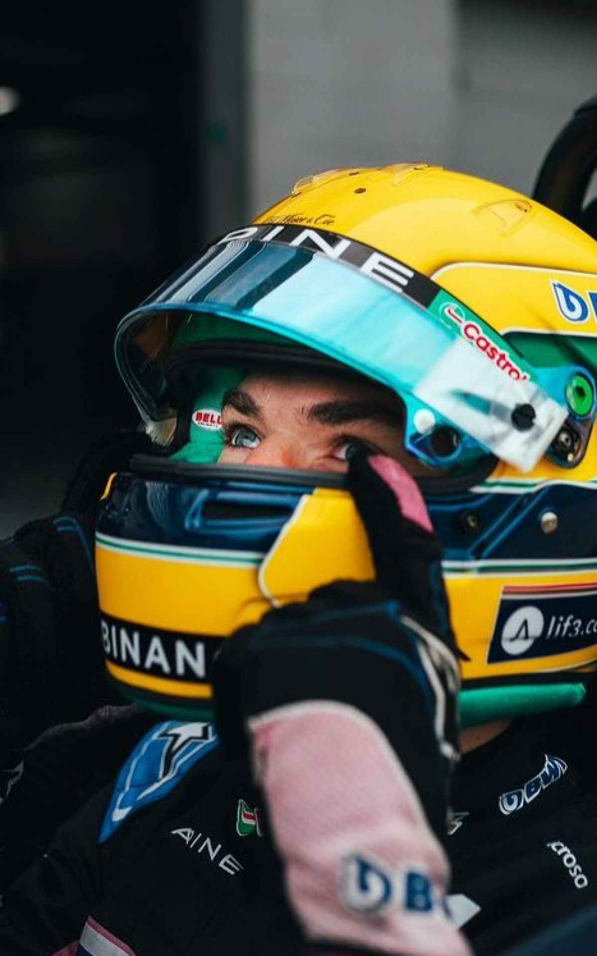 Piloto da Alpine, Pierre Gasly utilizou capacete com pintura igual à de Ayrton Senna 