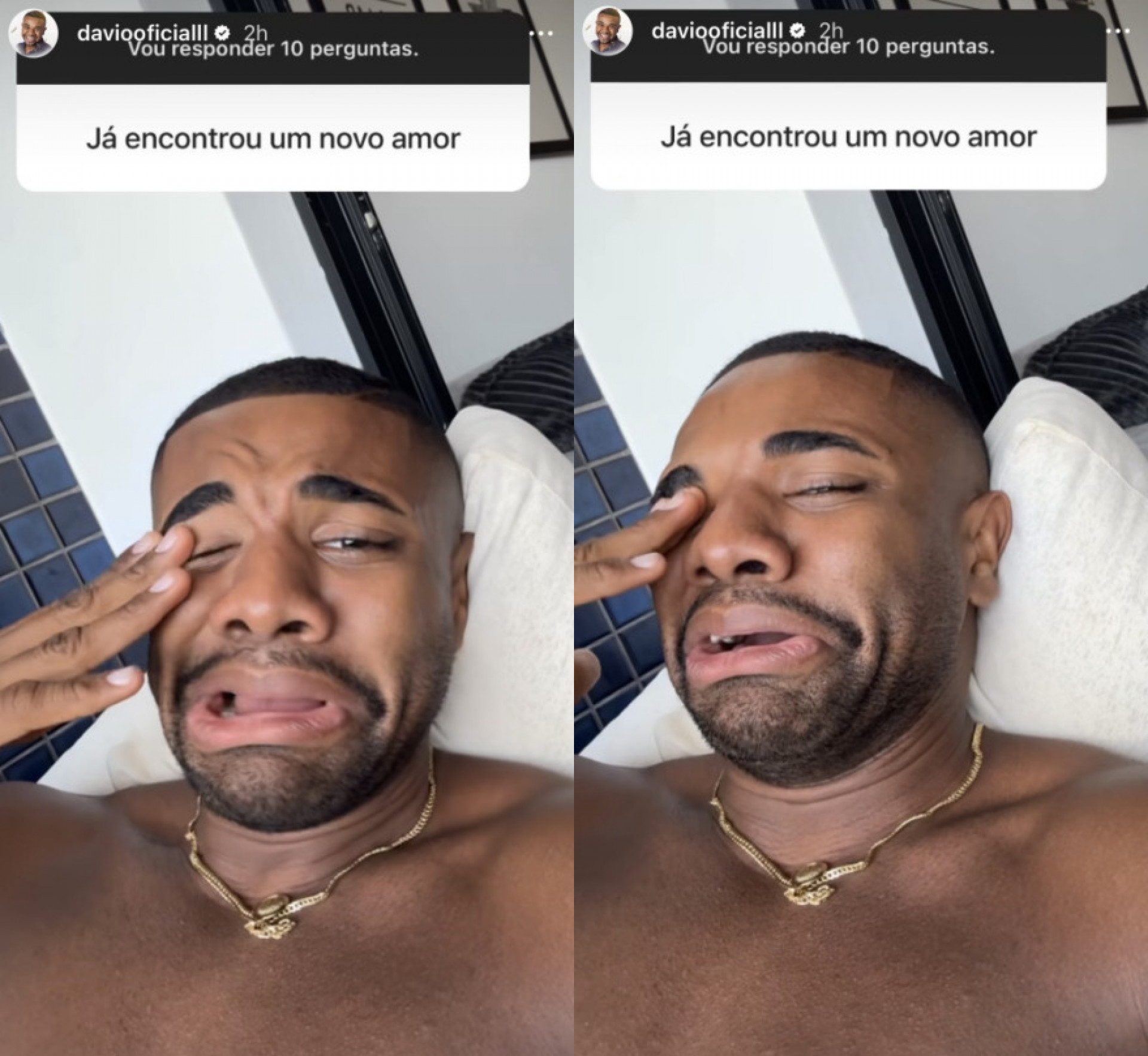 Davi diz se já encontrou novo amor após término com Mani Rego - Reprodução