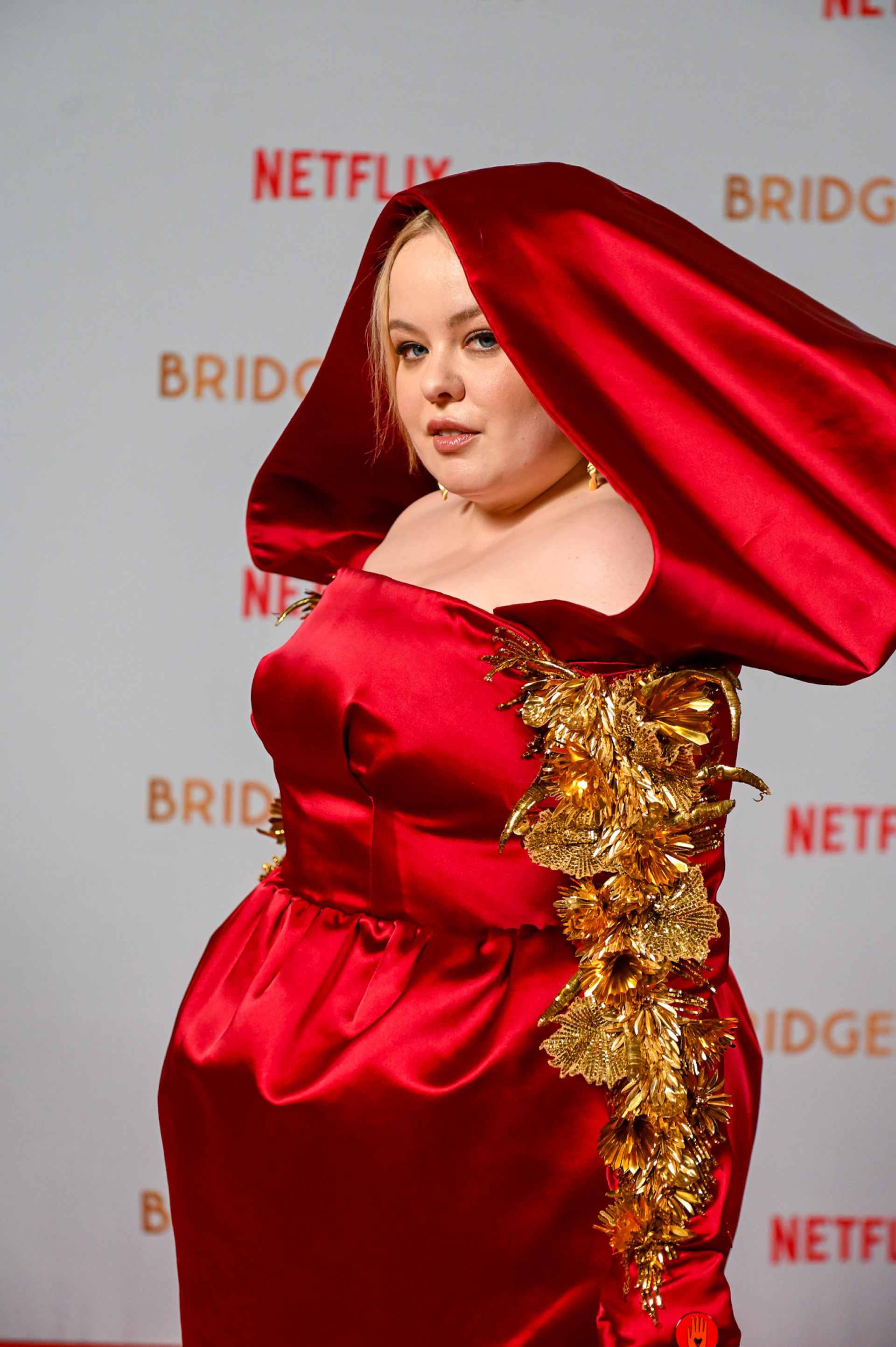 Nicola Coughlan no evento de 'Bridgerton' no Theatro Municipal do Rio - Marcelo Sá Barretto/ Agnews