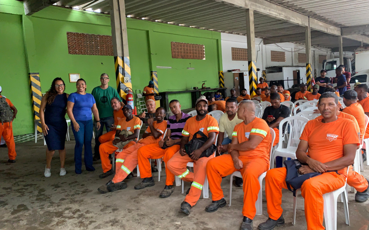 O evento contou com a participação ativa de todos os colaboradores, visando reforçar práticas essenciais para a proteção no ambiente de trabalho.