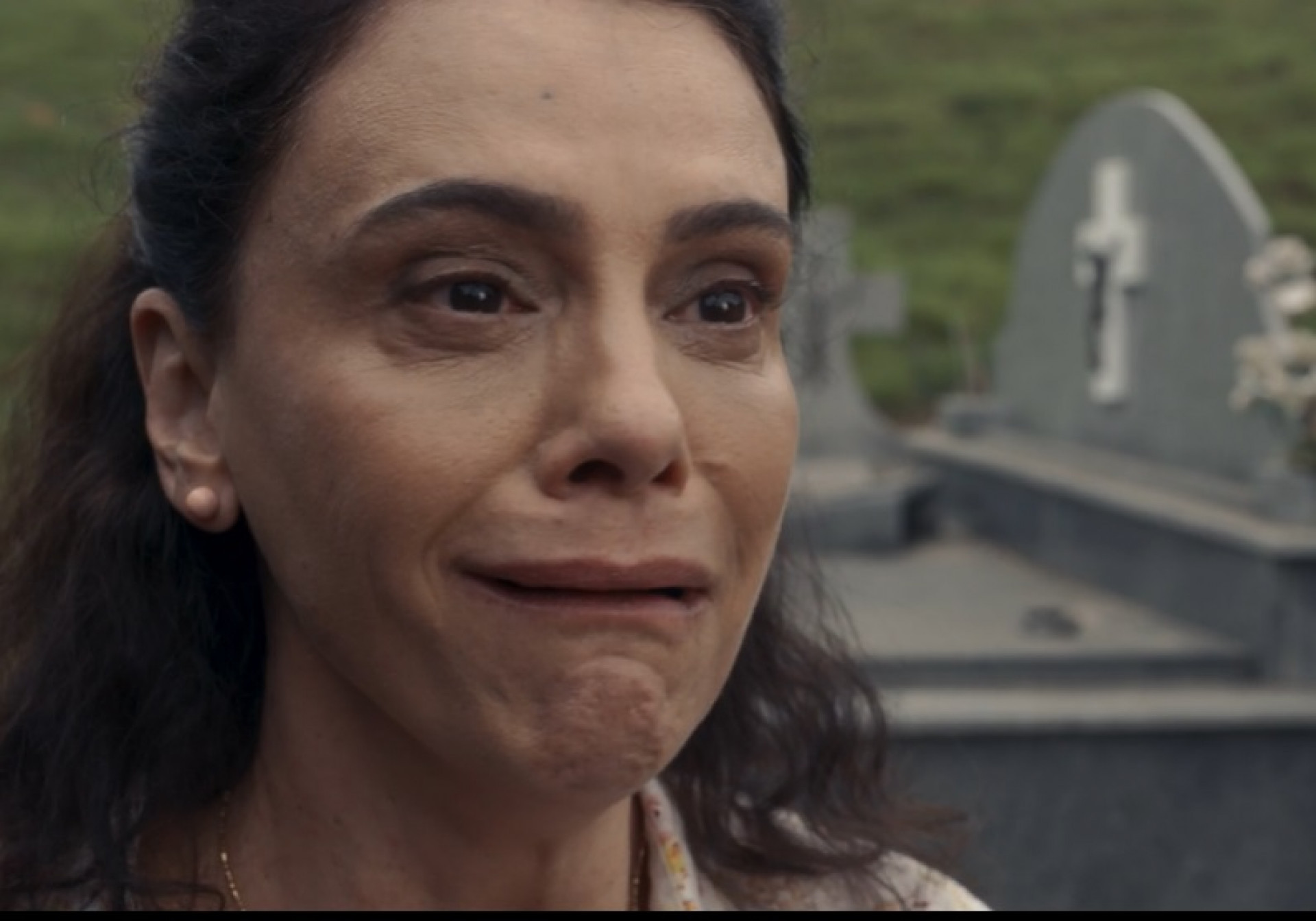 Meire se emociona durante conversa com a filha - Reprodução de vídeo / TV Globo