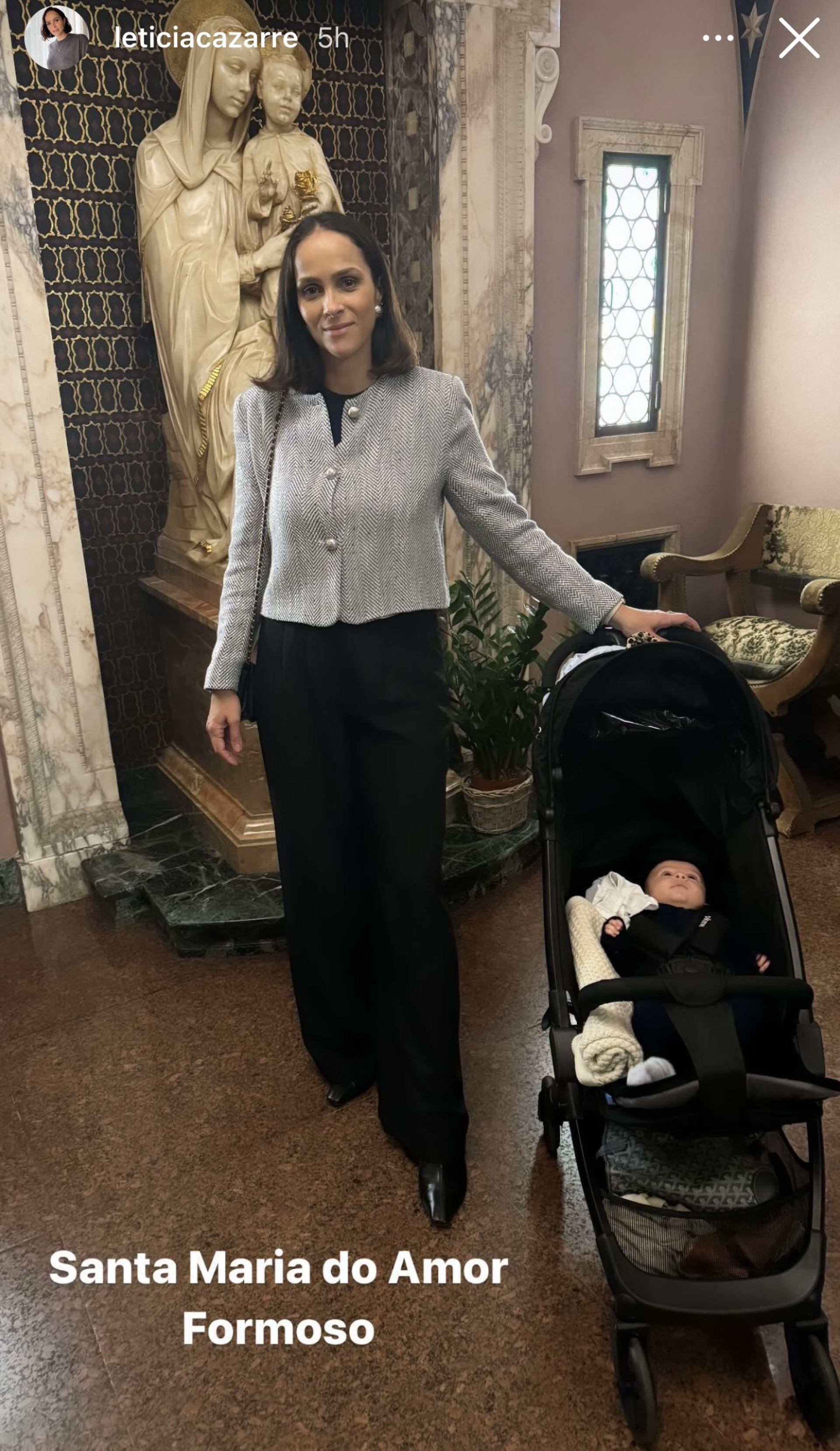 Em Roma, Juliano Cazarré se declara para mulher, Leticia Cazarré - Reprodução