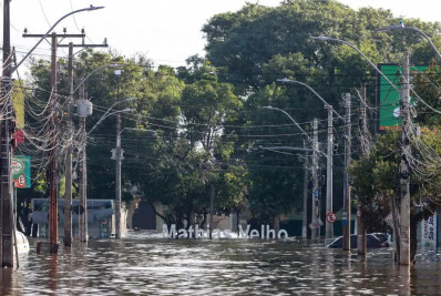 Defesa Civil alerta para volumes altos de chuva no RS