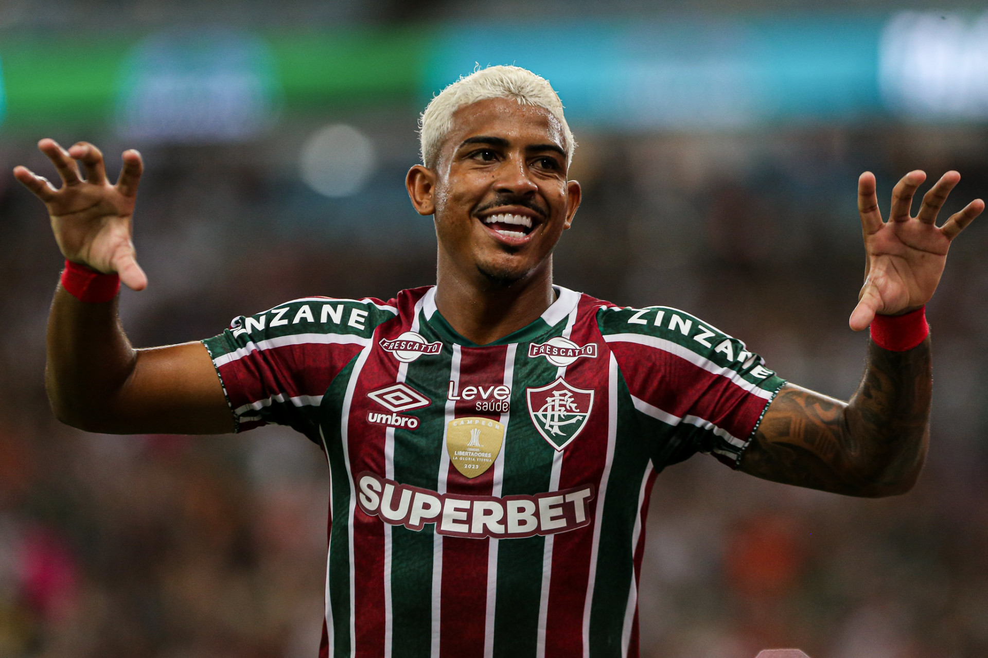 John Kennedy marcou na vitória do Fluminense sobre o Sampaio Corrêa - Marcelo Gonçalves/Fluminense