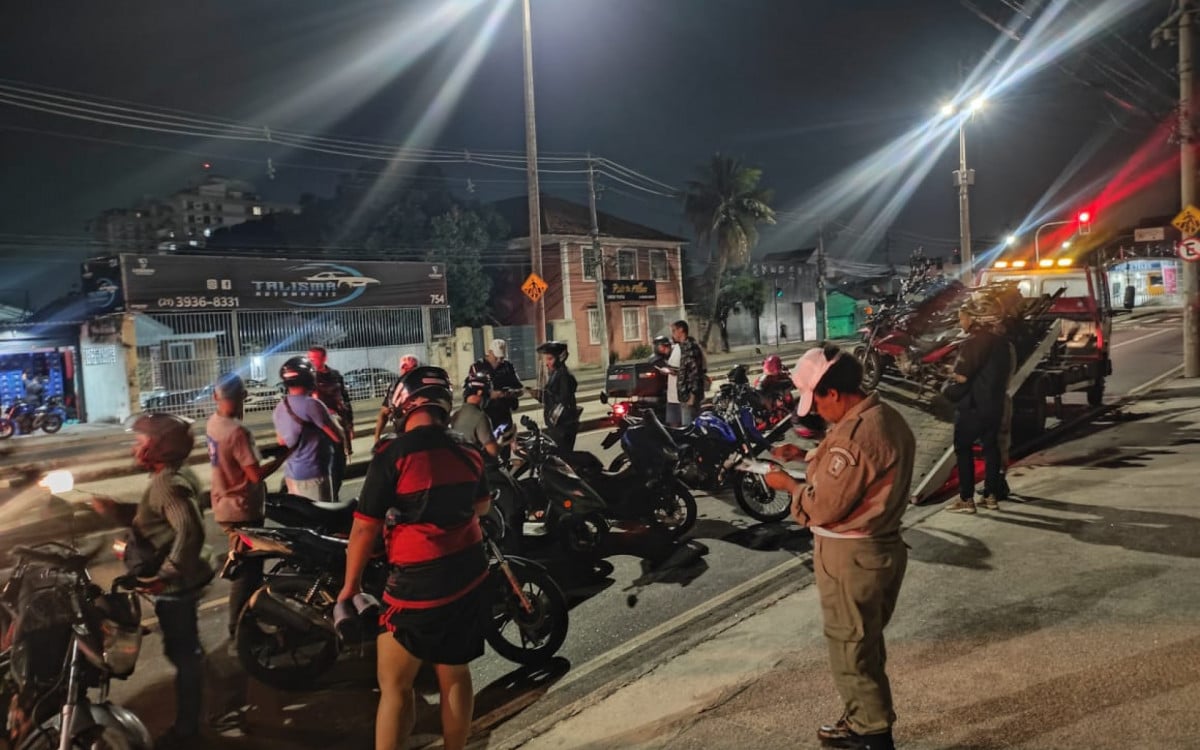 Megaoperação apreendeu 95 motos em 13 bairros do Rio - Divulgação / Seop