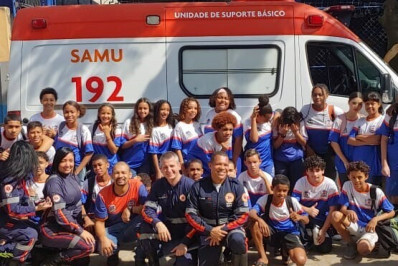 Projeto Defesa Civil Juvenil de Mesquita recebe palestra do SAMU