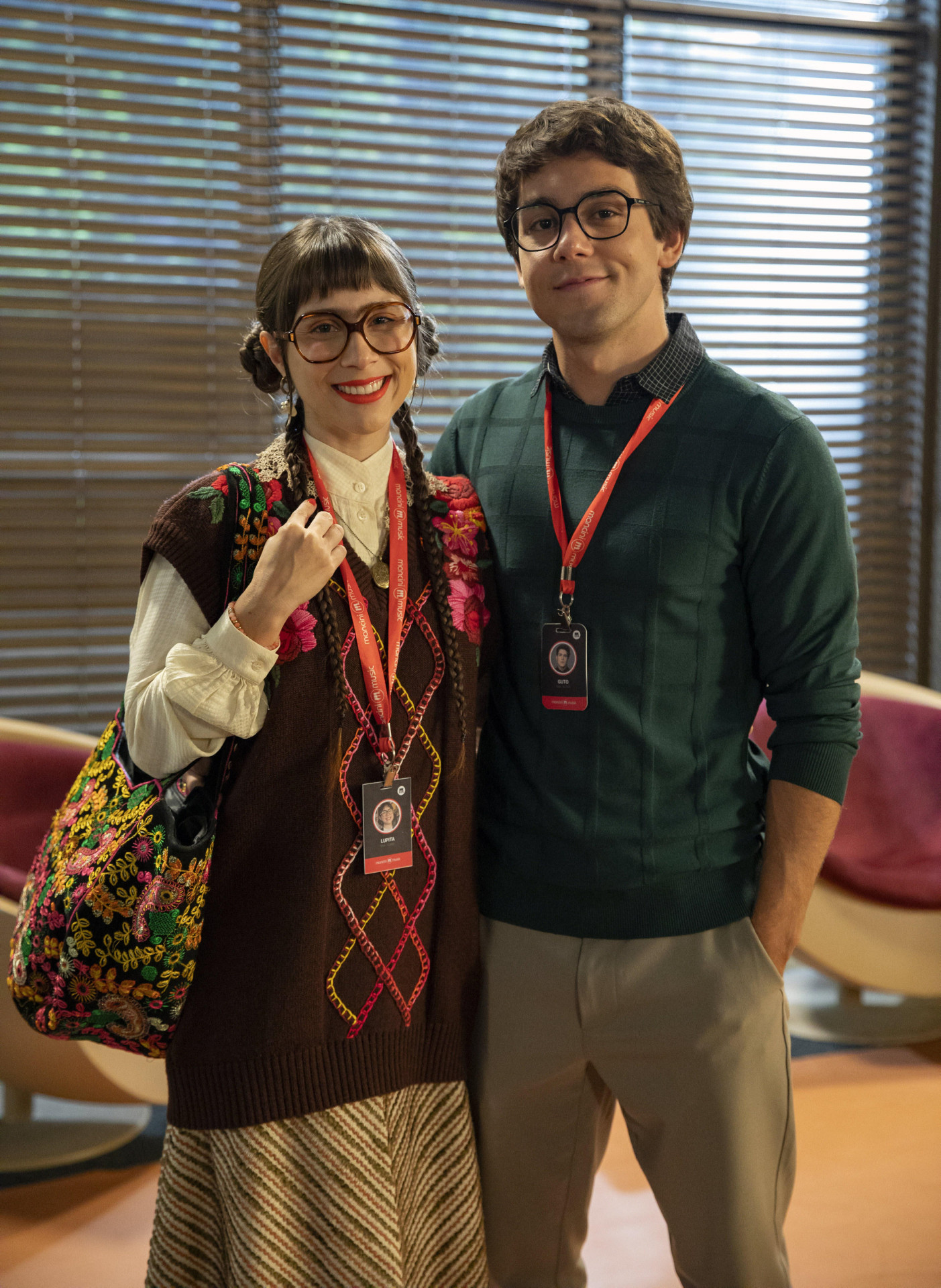 Família é Tudo: Guto (Daniel Rangel) e Lupita (Daphne Bozaski). - Manoella Mello / TV Globo