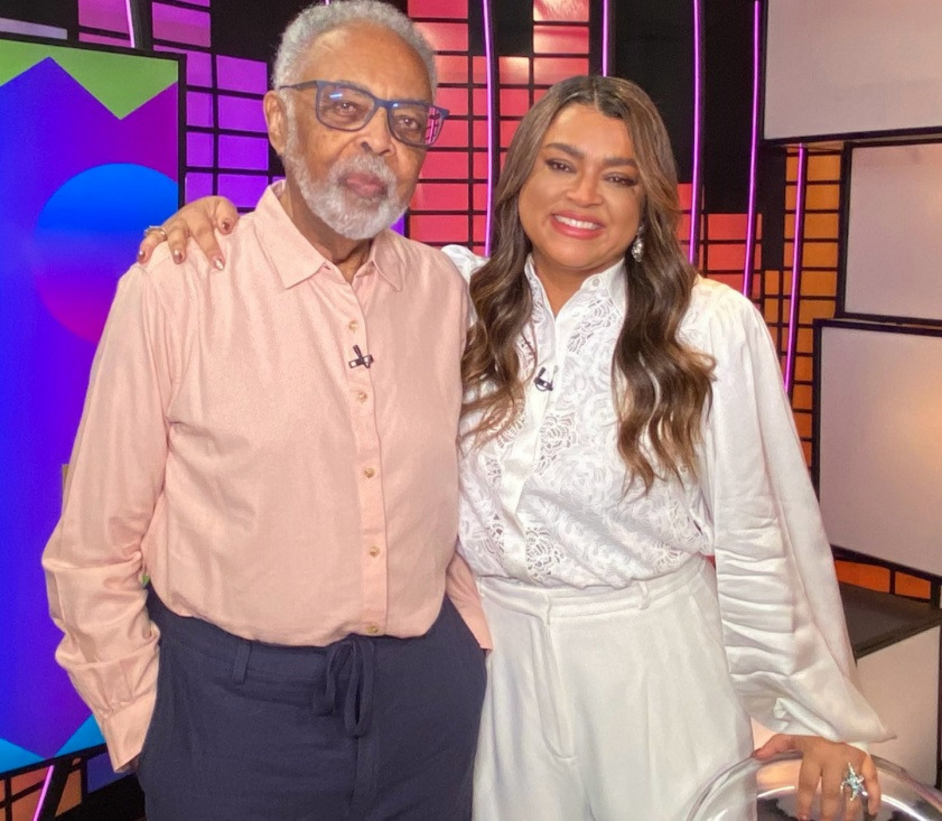 Gilberto Gil participa do 'TVZ', comandado por Preta - Reprodução do X / Multishow