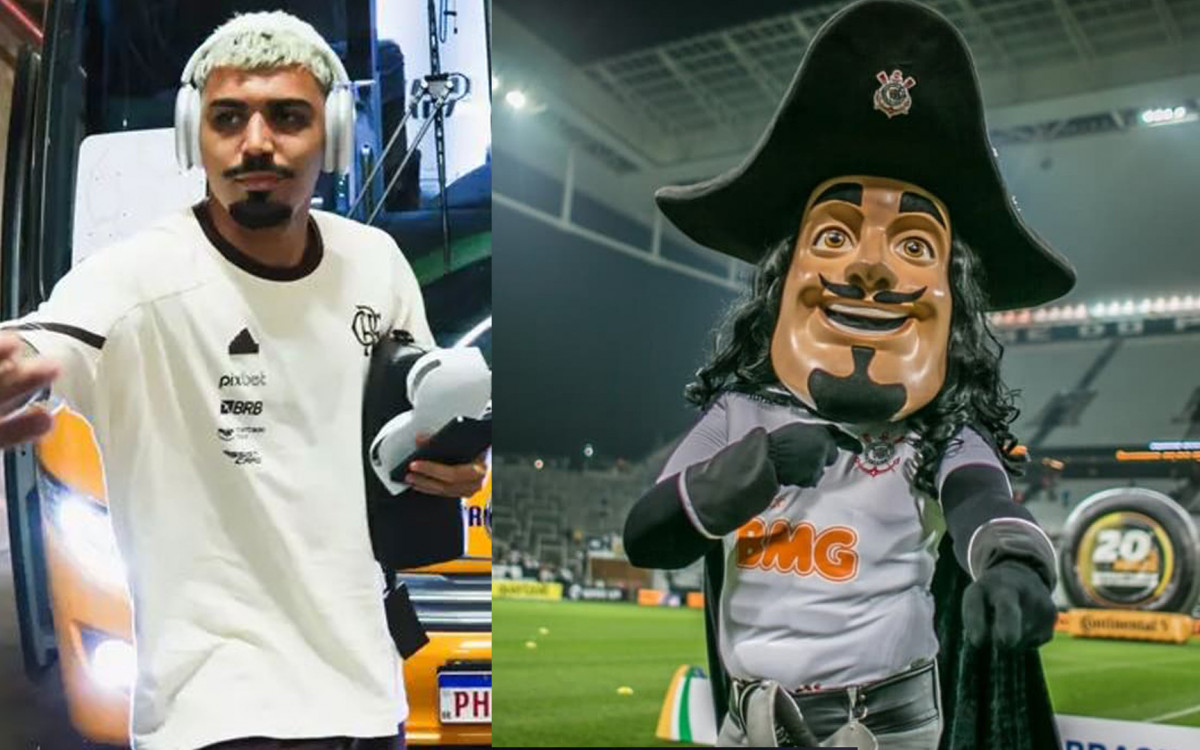 Torcedores rubro-negros questionam semelhanças entre o novo visual de Gabigol e o mascote do Corinthians