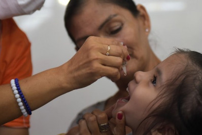 Campanha nacional de vacinação contra poliomielite começa nesta segunda