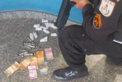 Polícia Militar prende suspeito de tráfico de drogas na Praça do Aeroporto