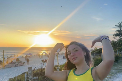 Belle Belinha aparece magra em vídeo de viagem ao Rio
