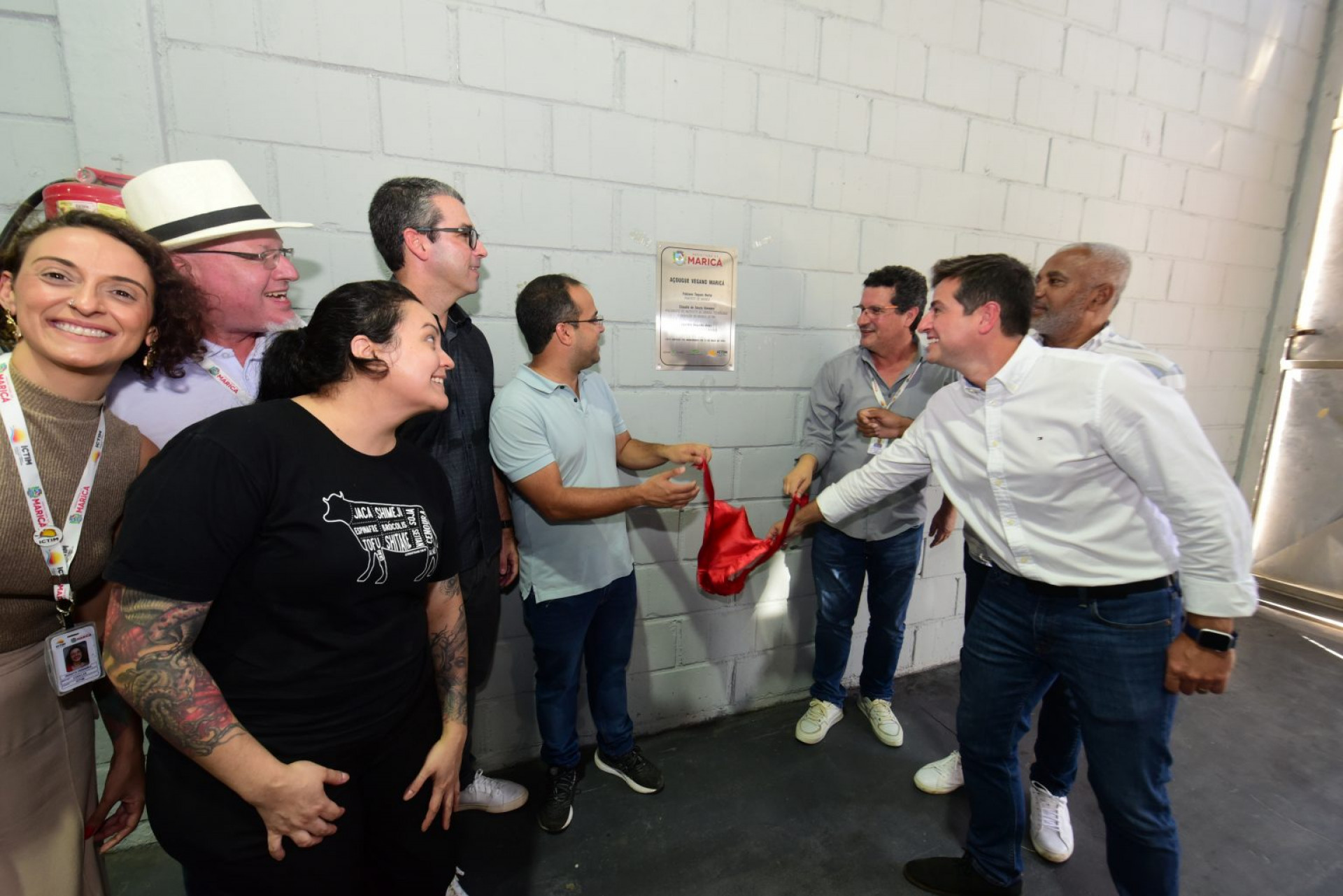 Prefeito Fabiano Horta e equipe inauguram primeira fábrica de Açougue Vegano - Foto: Anselmo Mourão/ Ascom