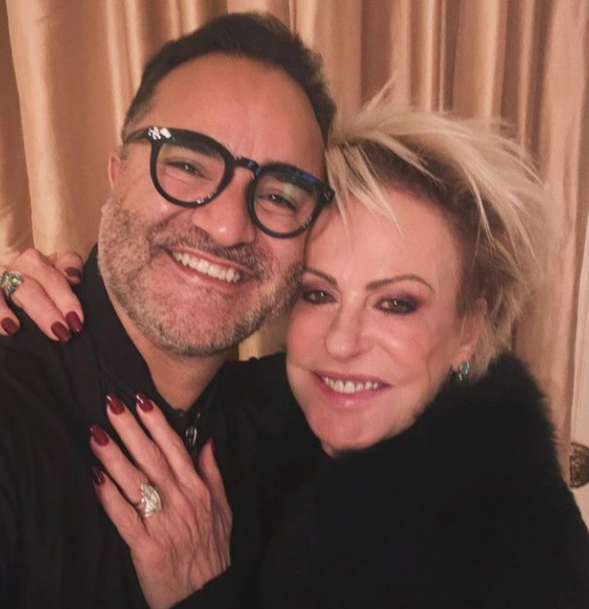 Ana Maria Braga e o namorado, Fábio Arruda - Reprodução do Instagram