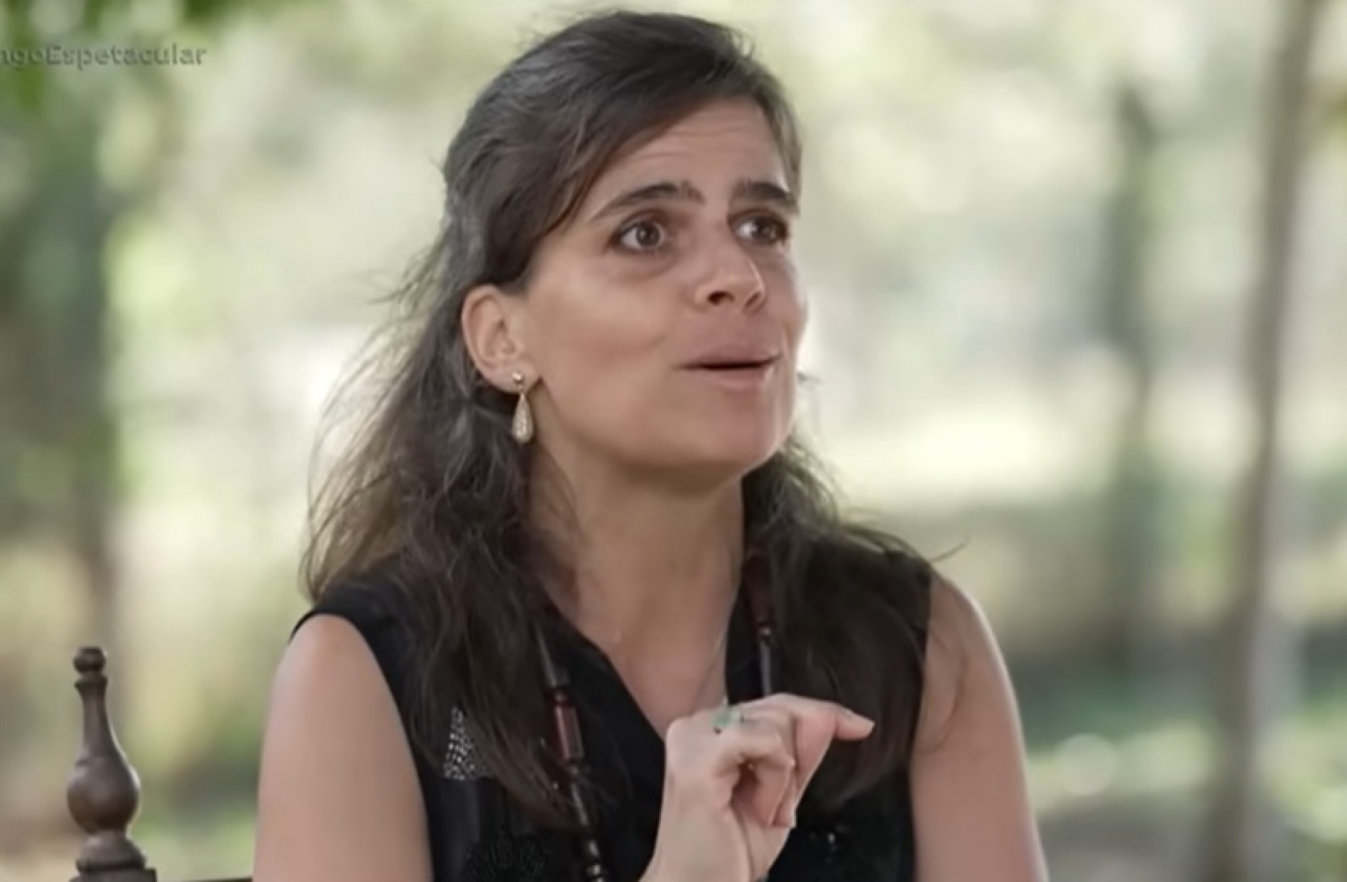 Mariana Maffei, filha de Ana Maria Braga, é entrevistada por Carolina Ferraz - Reprodução de vídeo / Record TV