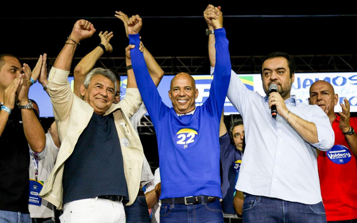 Prefeito de Meriti, Dr. João, Valdecy da Saúde e Cláudio Castro 