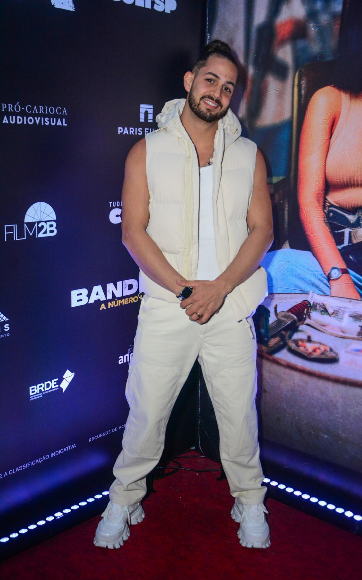Jean Lucas Amorim na pré-estreia de \'Bandida - A Número Um\', na Rocinha