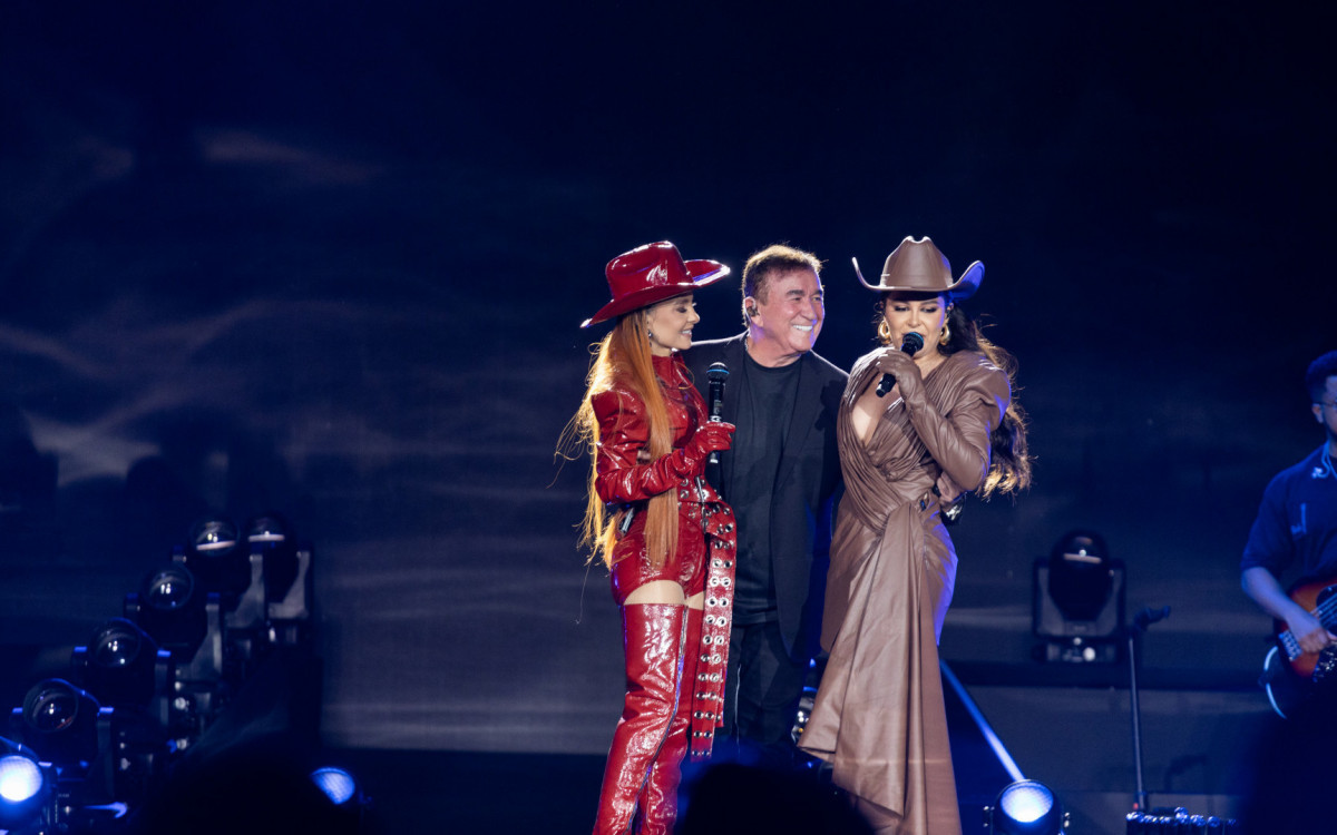 Amado Batista grava participação no DVD de Maiara e Maraisa - Rubens Cerqueira/Divulgação