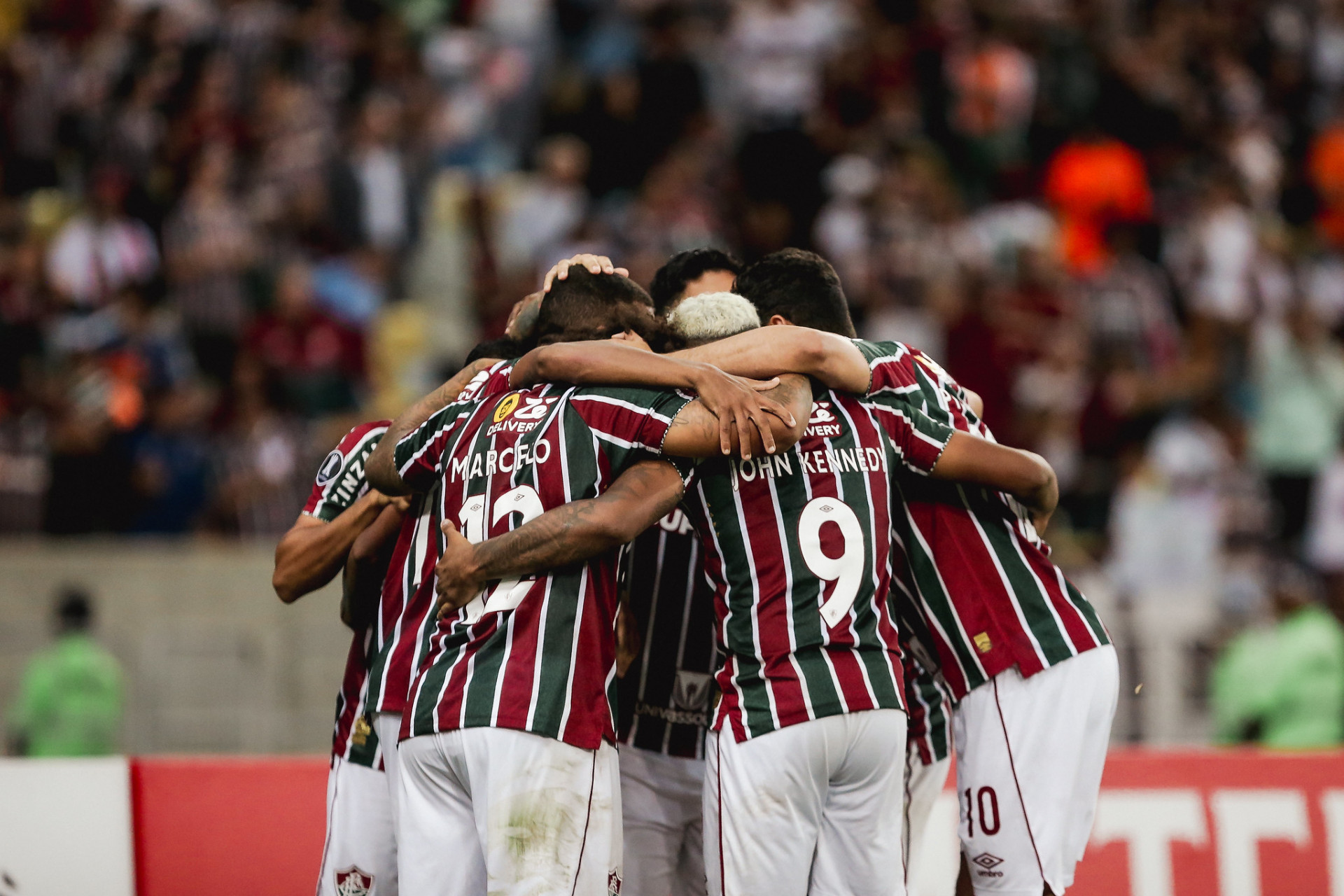 Comemoração dos jogadores do Fluminense - Lucas Merçon/Fluminense