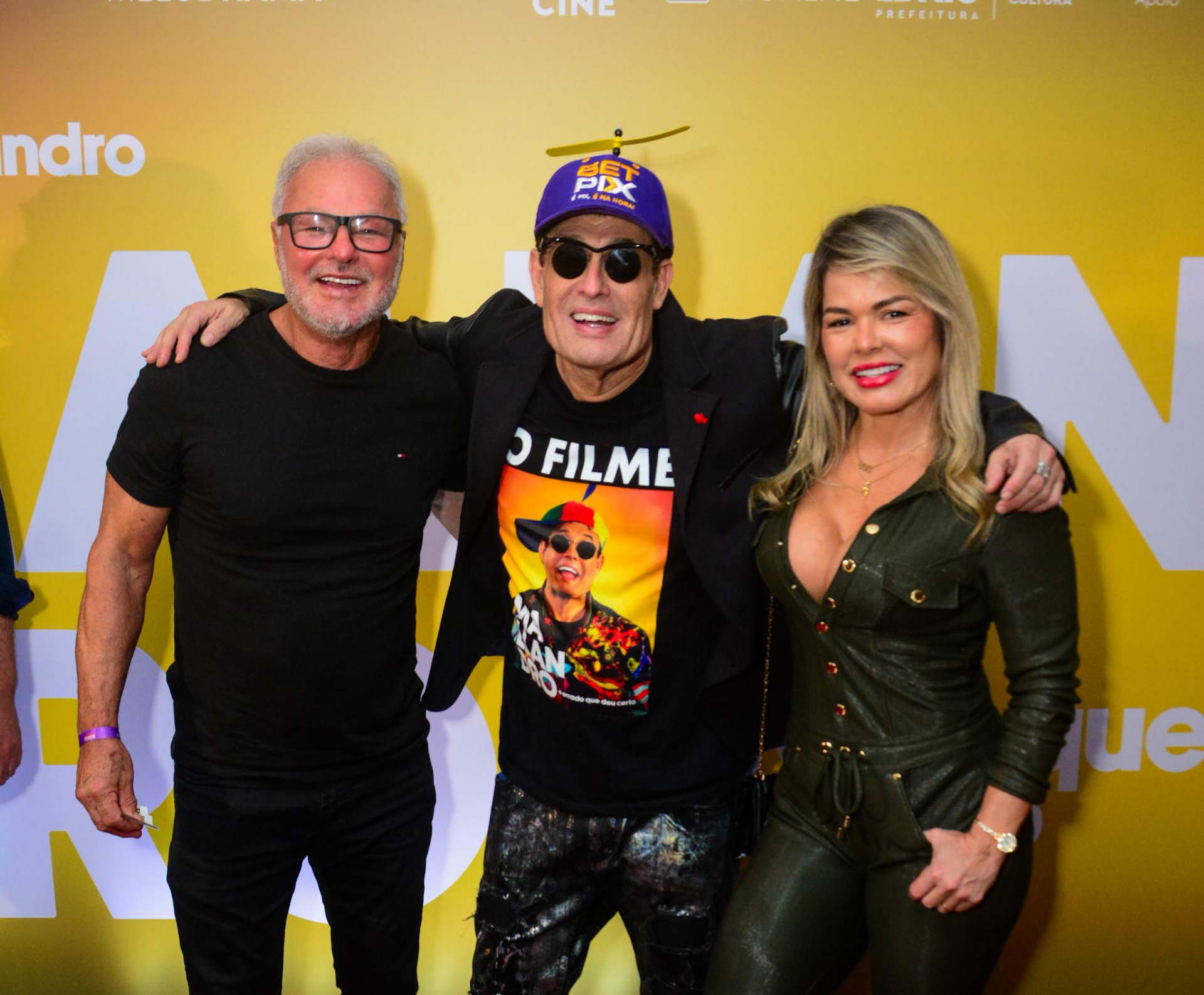 Kadu Moliterno, Sérgio Mallandro e Cristianne Moliterno - Webert Belicio/ Agnews